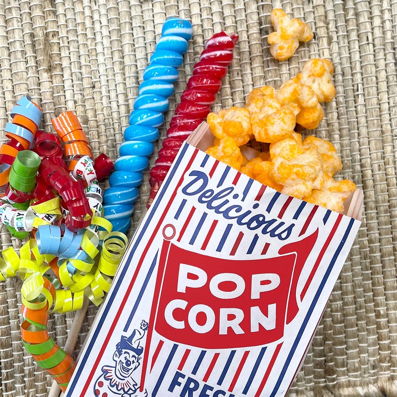 Outside the Box Papers Popcorn Bags, Peanut and Pickle Sacks 24 Each Red, White, Green - Image 5